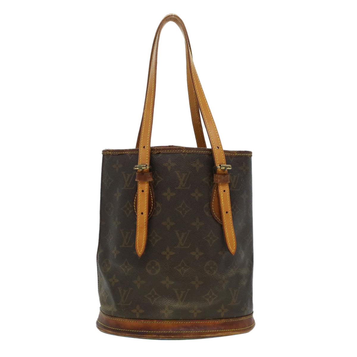 LOUIS VUITTON Monogram Bucket PM Shoulder Bag M42238 LV Auth 44501