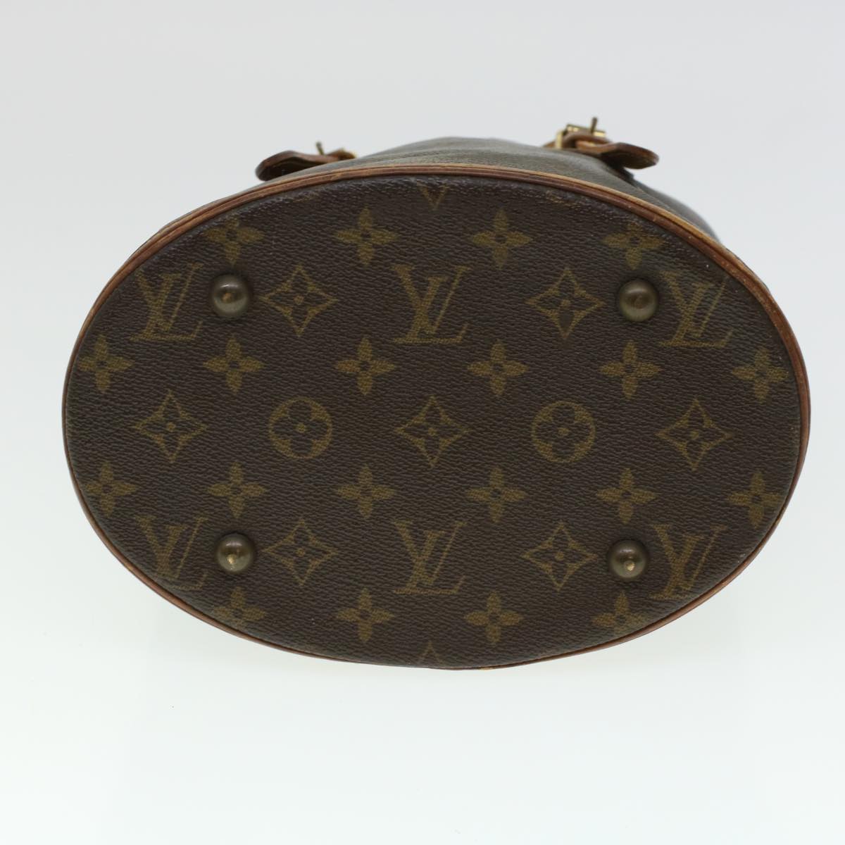 LOUIS VUITTON Monogram Bucket PM Shoulder Bag M42238 LV Auth 44501