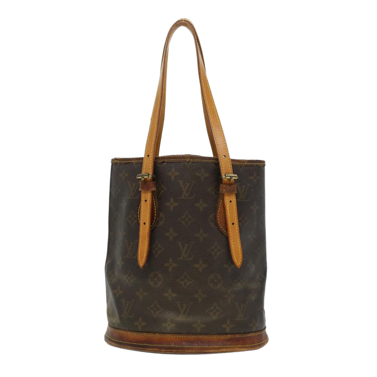 LOUIS VUITTON Monogram Bucket PM Shoulder Bag M42238 LV Auth 44501