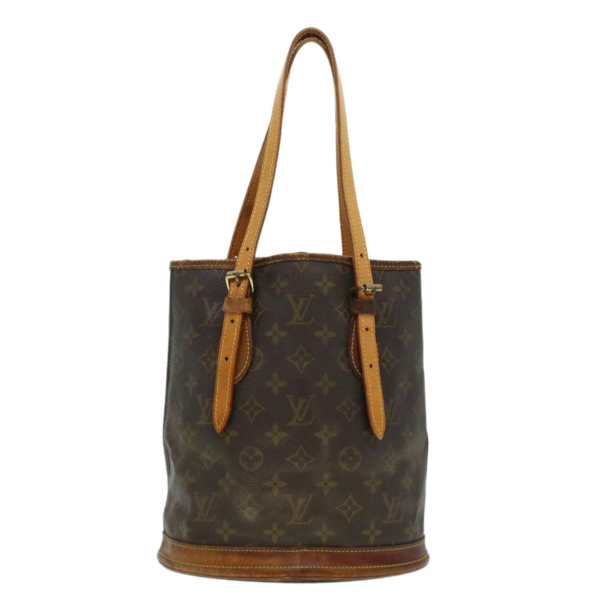 LOUIS VUITTON Monogram Bucket PM Shoulder Bag M42238 LV Auth 44501