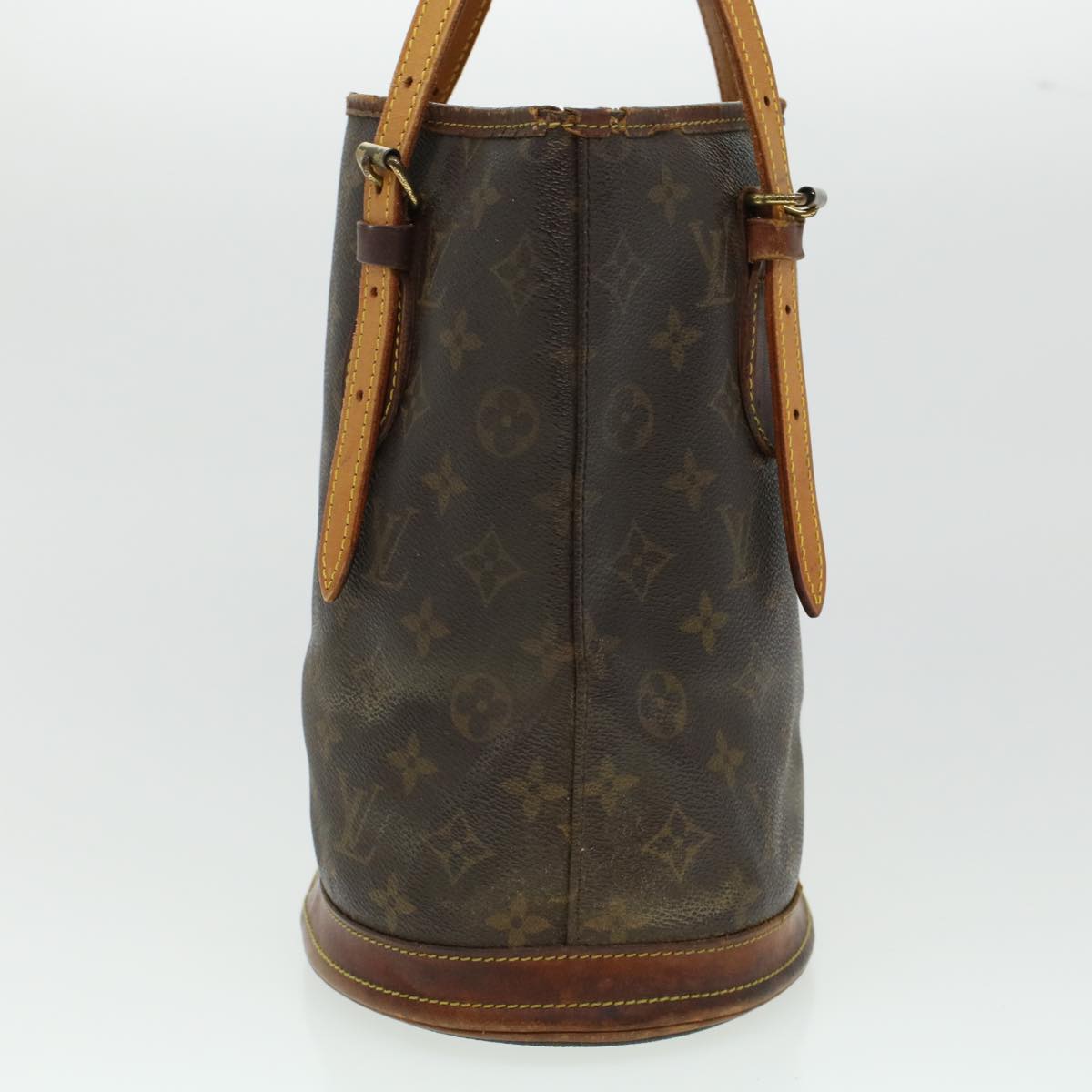 LOUIS VUITTON Monogram Bucket PM Shoulder Bag M42238 LV Auth 44501