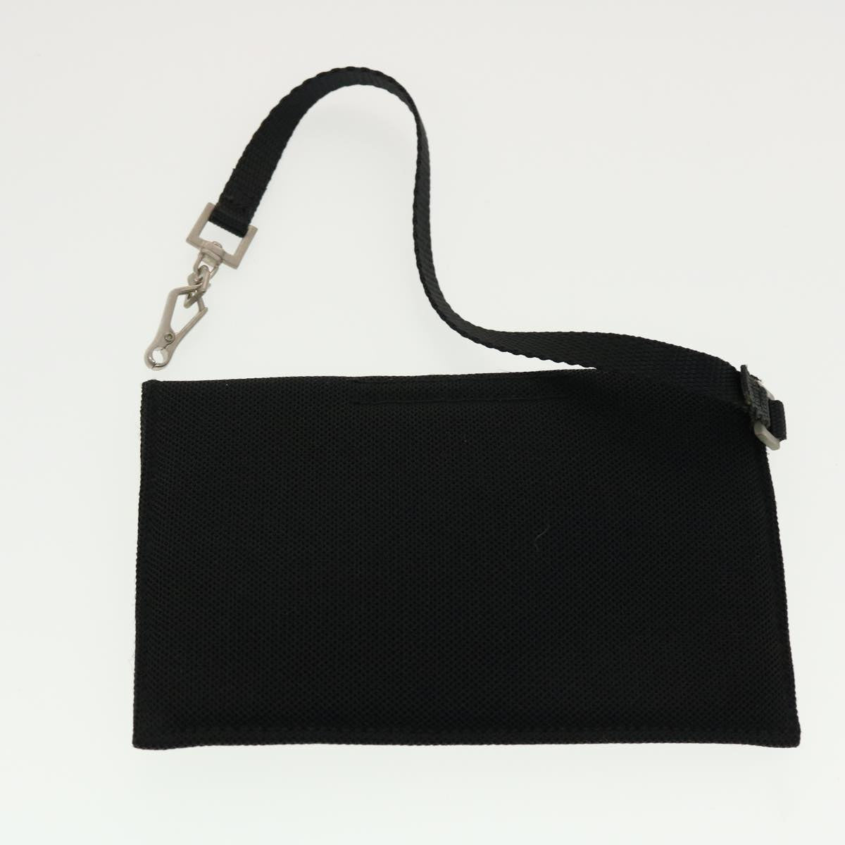 PRADA Shoulder Bag Nylon Pink Black Auth 44511