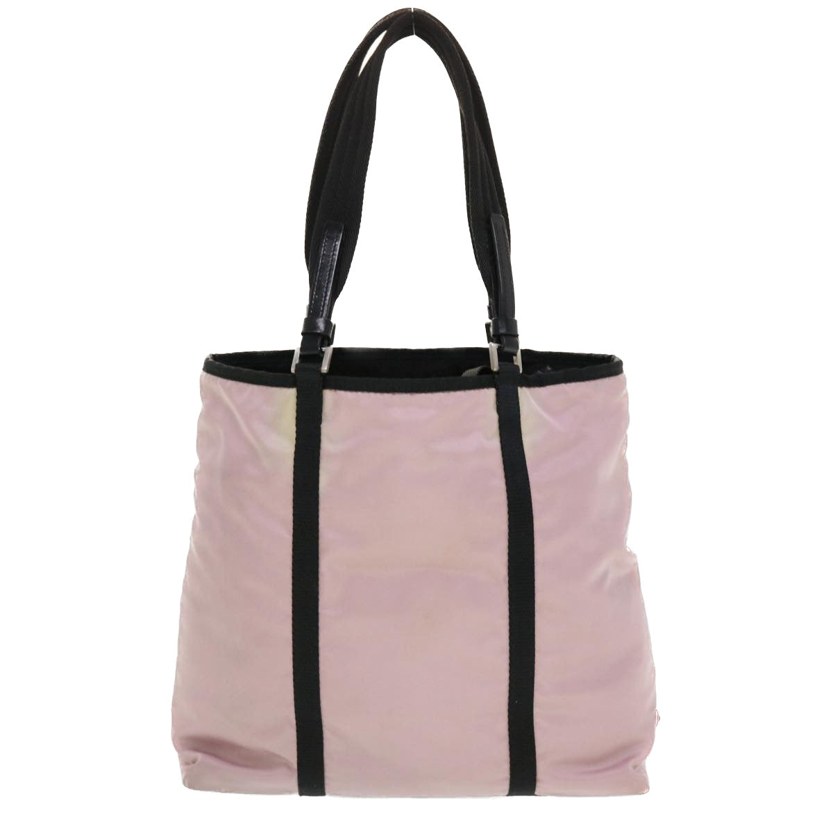 PRADA Shoulder Bag Nylon Pink Black Auth 44511 - 0