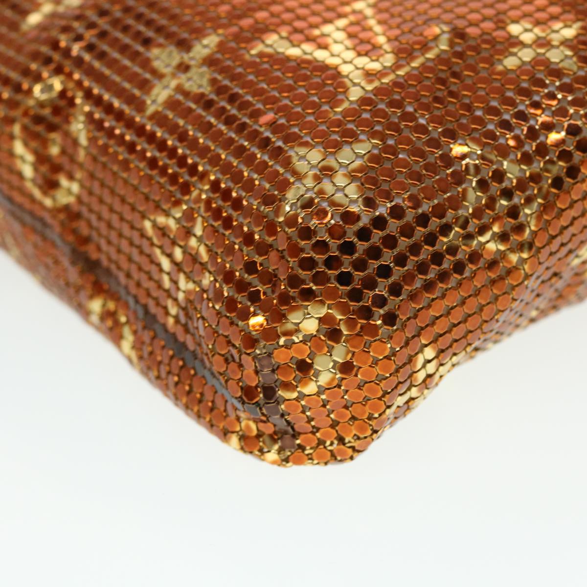 LOUIS VUITTON Monogram Mesh Frances Shoulder Bag Sequin M92287 LV Auth 44524A