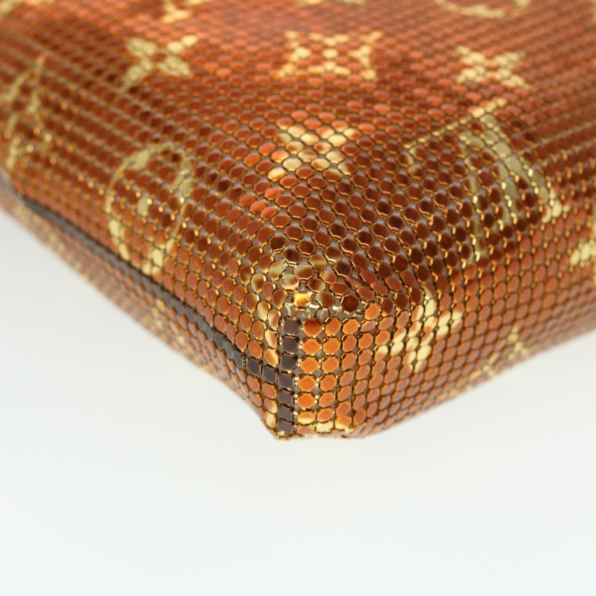 LOUIS VUITTON Monogram Mesh Frances Shoulder Bag Sequin M92287 LV Auth 44524A