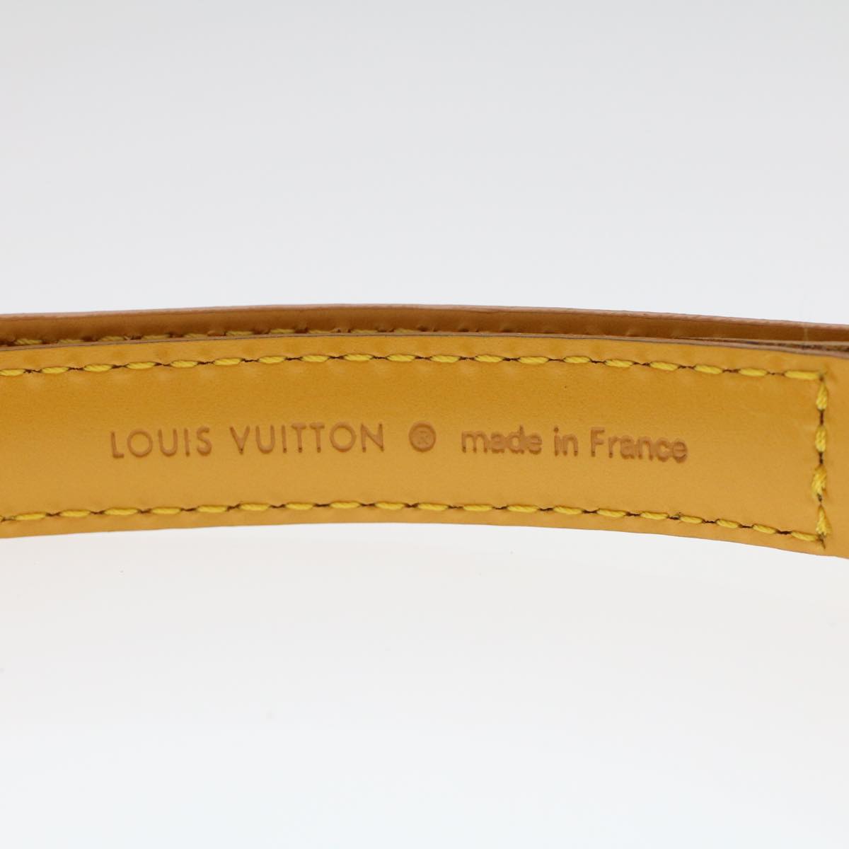 LOUIS VUITTON Epi Shoulder Strap 37.4""-44.5"" Yellow LV Auth 44528