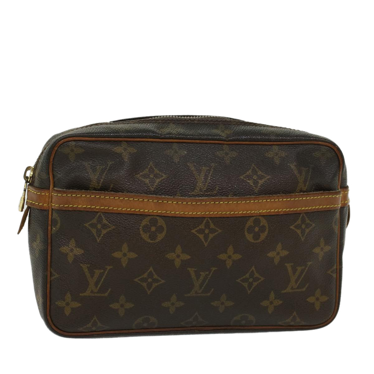 LOUIS VUITTON Monogram Compiegne 23 Clutch Bag M51847 LV Auth 44556