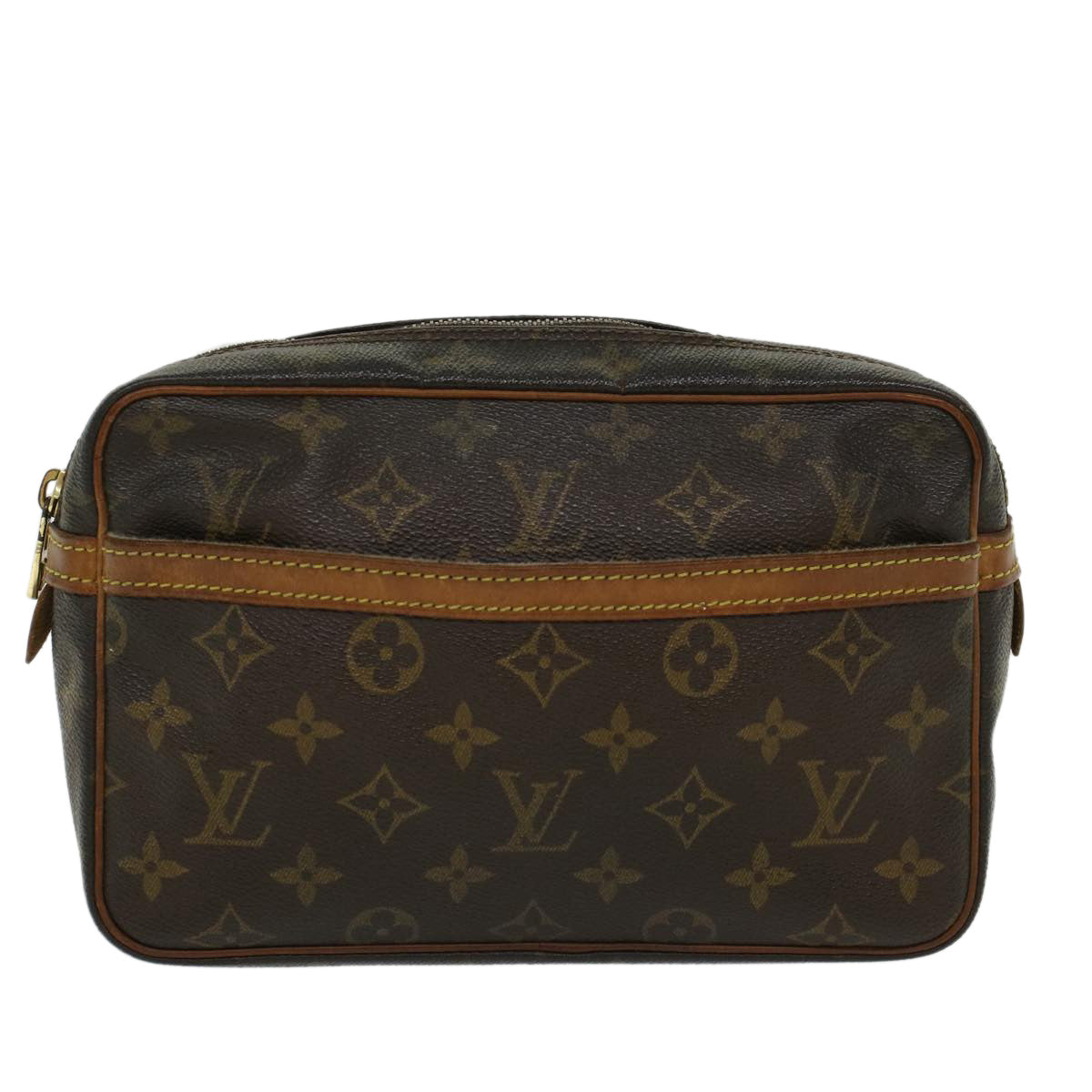 LOUIS VUITTON Monogram Compiegne 23 Clutch Bag M51847 LV Auth 44556