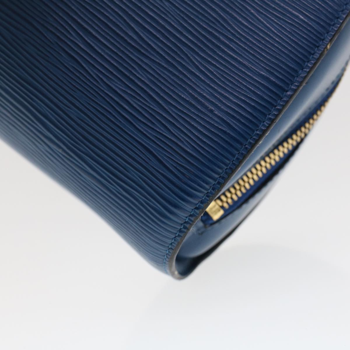 LOUIS VUITTON Epi Dauphine GM Clutch Bag Blue M48435 LV Auth 44560