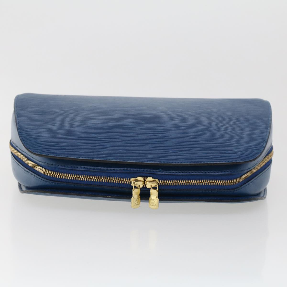 LOUIS VUITTON Epi Dauphine GM Clutch Bag Blue M48435 LV Auth 44560