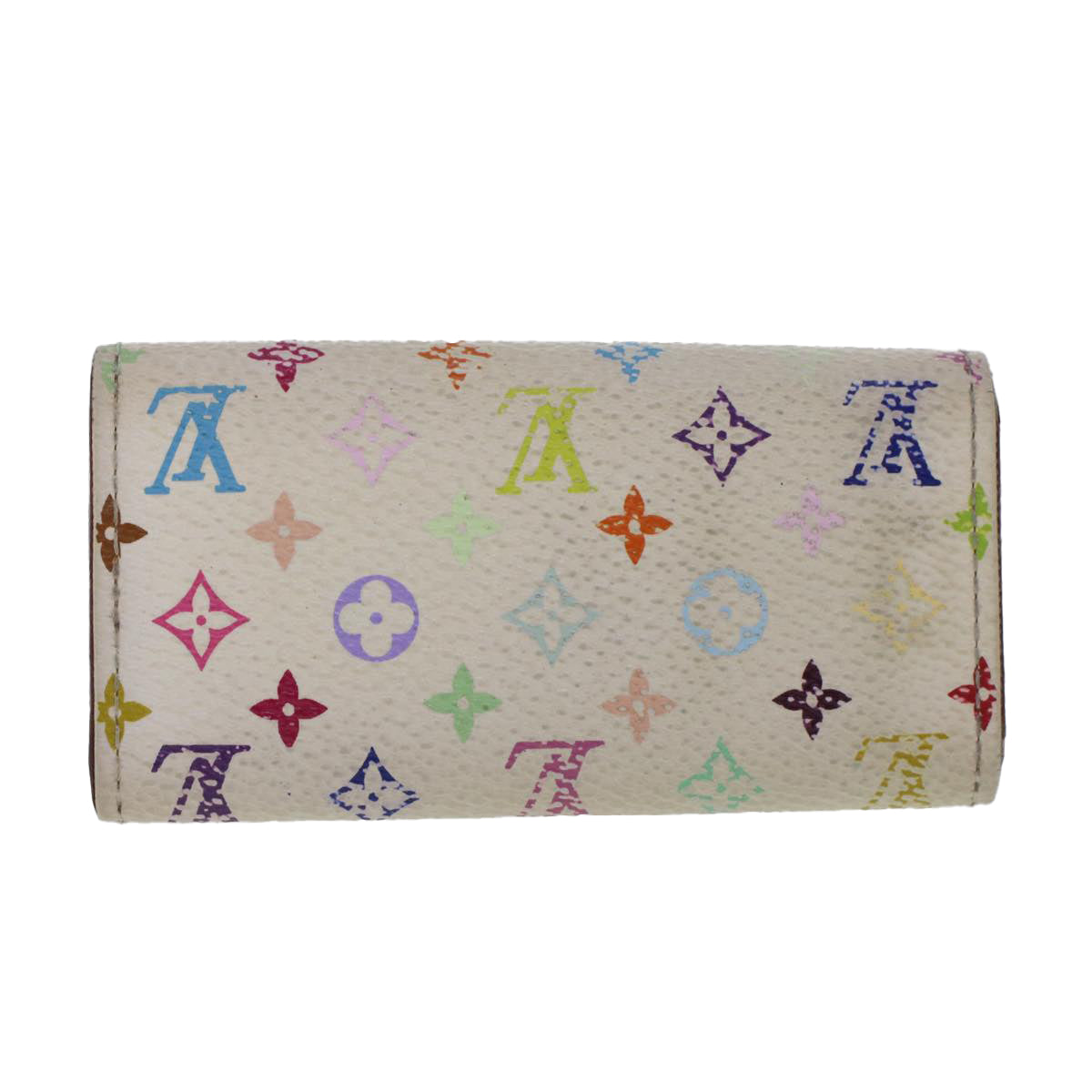 LOUIS VUITTON Monogram Multicolor Multicles 4 Keys Case White M60043 Auth 44596 - 0