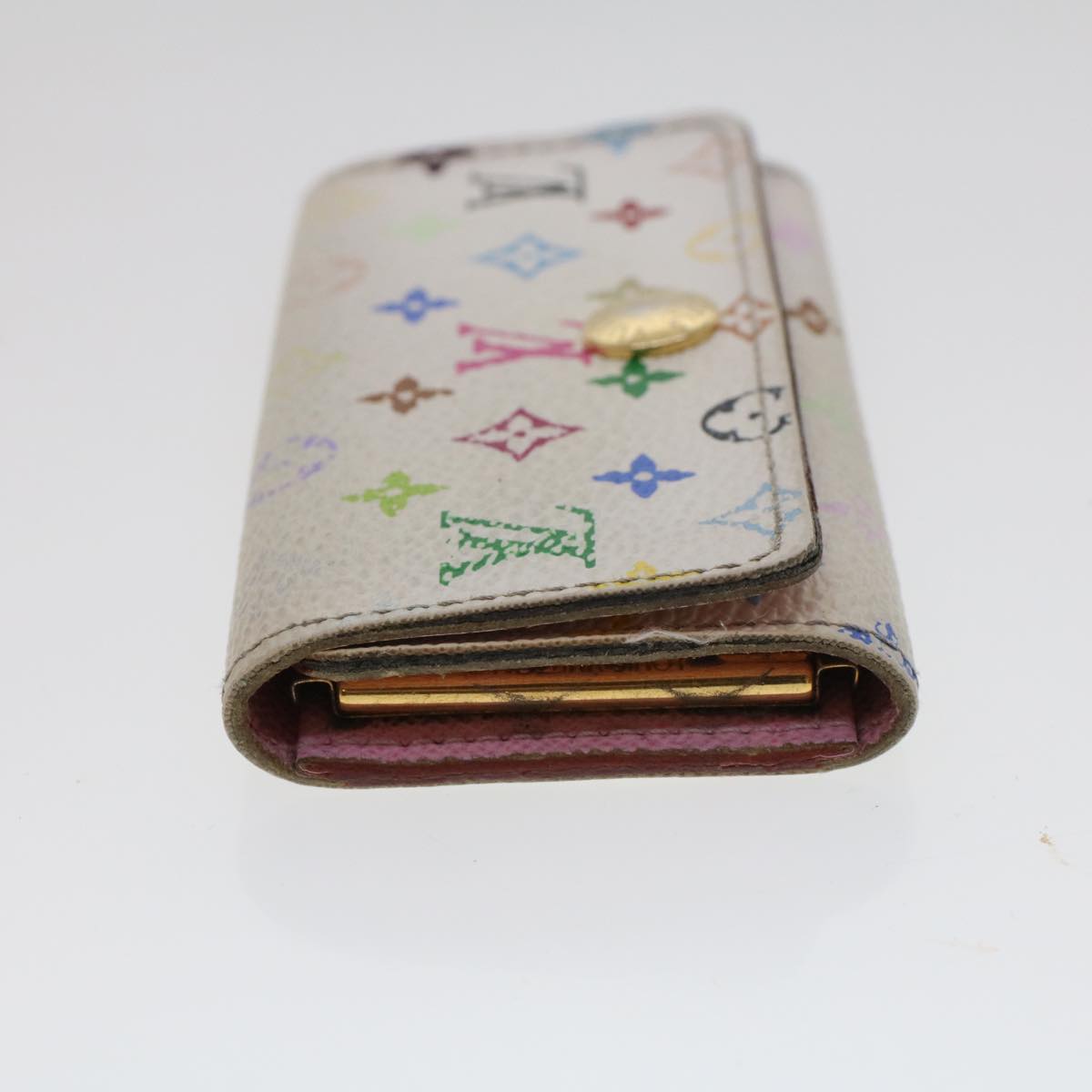 LOUIS VUITTON Monogram Multicolor Multicles 4 Keys Case White M60043 Auth 44596