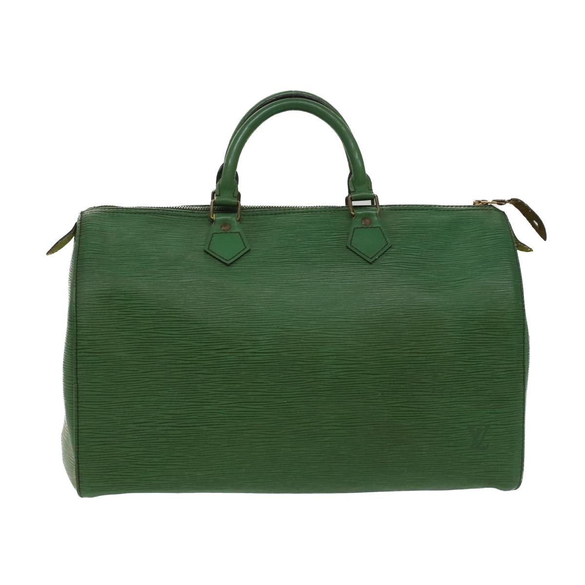 LOUIS VUITTON Epi Speedy 35 Hand Bag Borneo Green M42994 LV Auth 44597