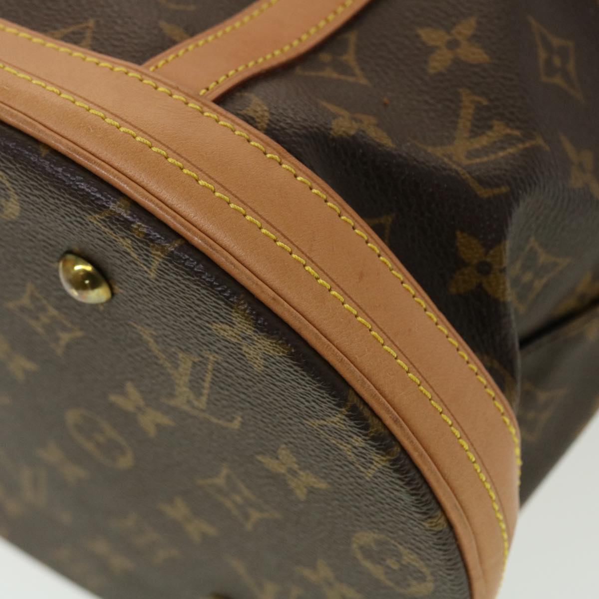 LOUIS VUITTON Monogram Bucket GM Shoulder Bag M42236 LV Auth 44613