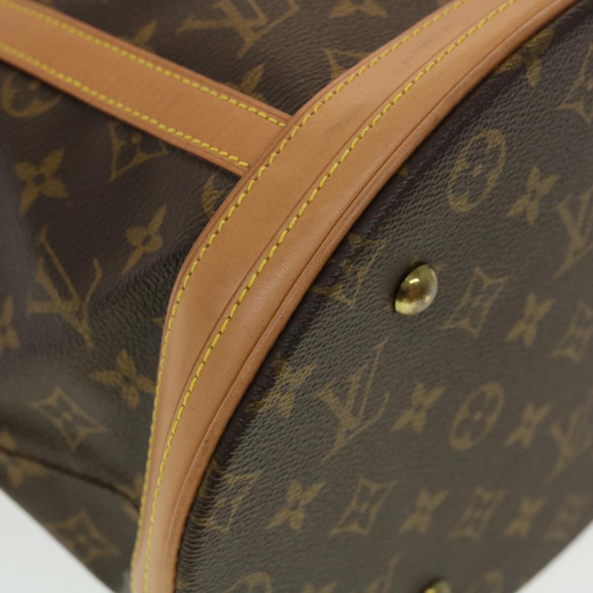 LOUIS VUITTON Monogram Bucket GM Shoulder Bag M42236 LV Auth 44613