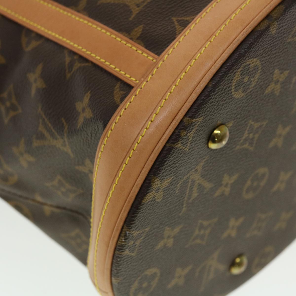 LOUIS VUITTON Monogram Bucket GM Shoulder Bag M42236 LV Auth 44613