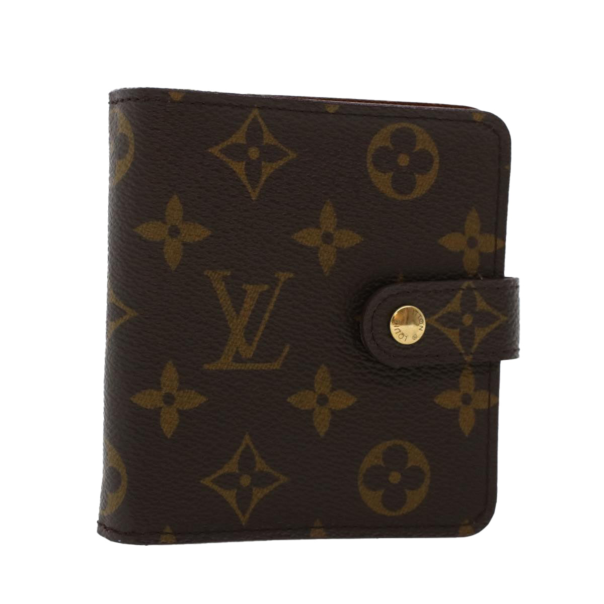 LOUIS VUITTON Monogram Compact Zip Wallet M61667 LV Auth 44636