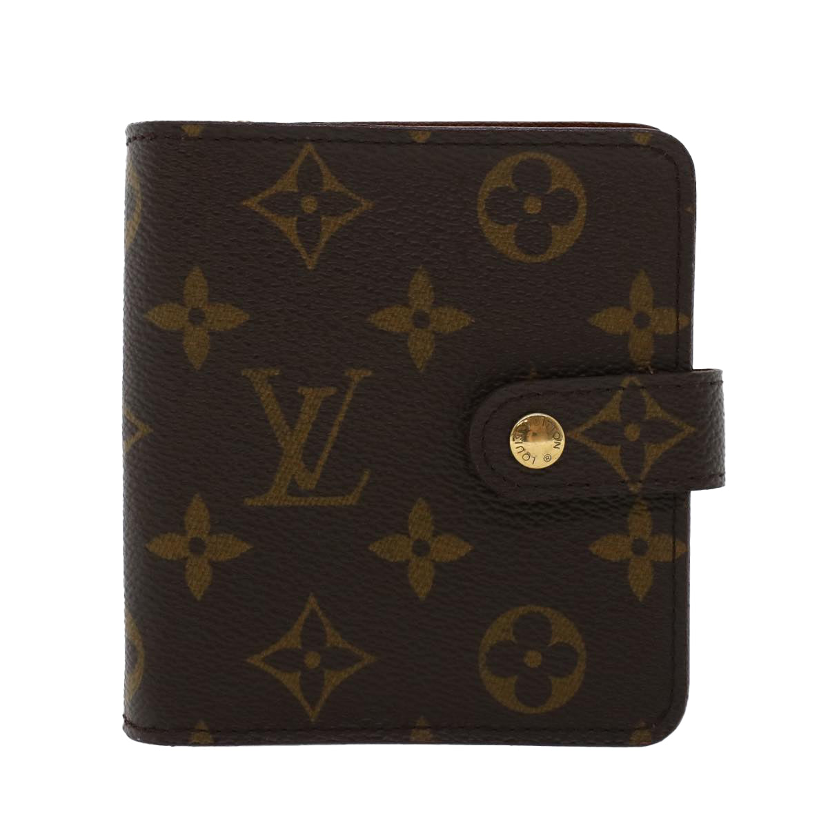 LOUIS VUITTON Monogram Compact Zip Wallet M61667 LV Auth 44636