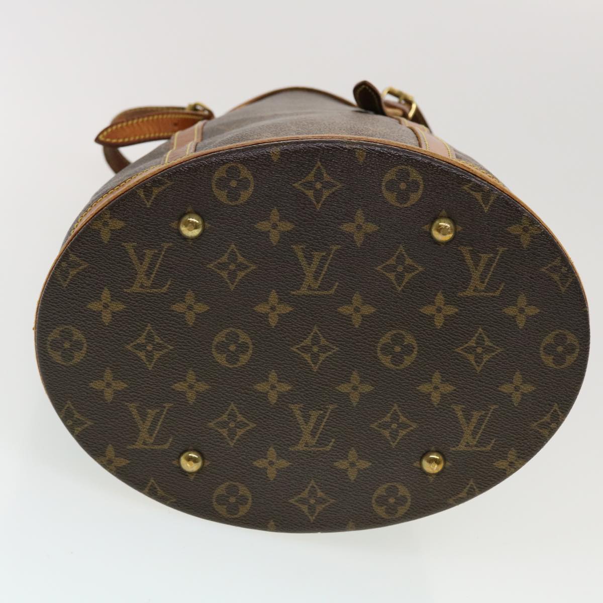 LOUIS VUITTON Monogram Bucket GM Shoulder Bag M42236 LV Auth 44648