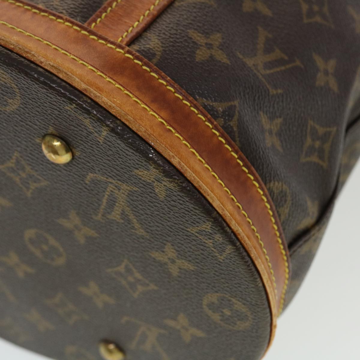 LOUIS VUITTON Monogram Bucket GM Shoulder Bag M42236 LV Auth 44648