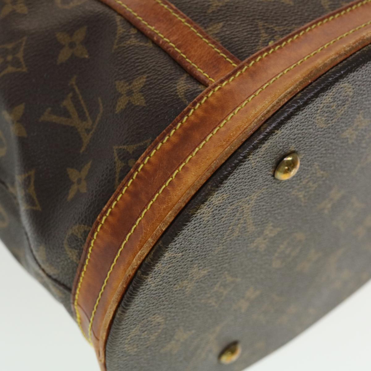 LOUIS VUITTON Monogram Bucket GM Shoulder Bag M42236 LV Auth 44648