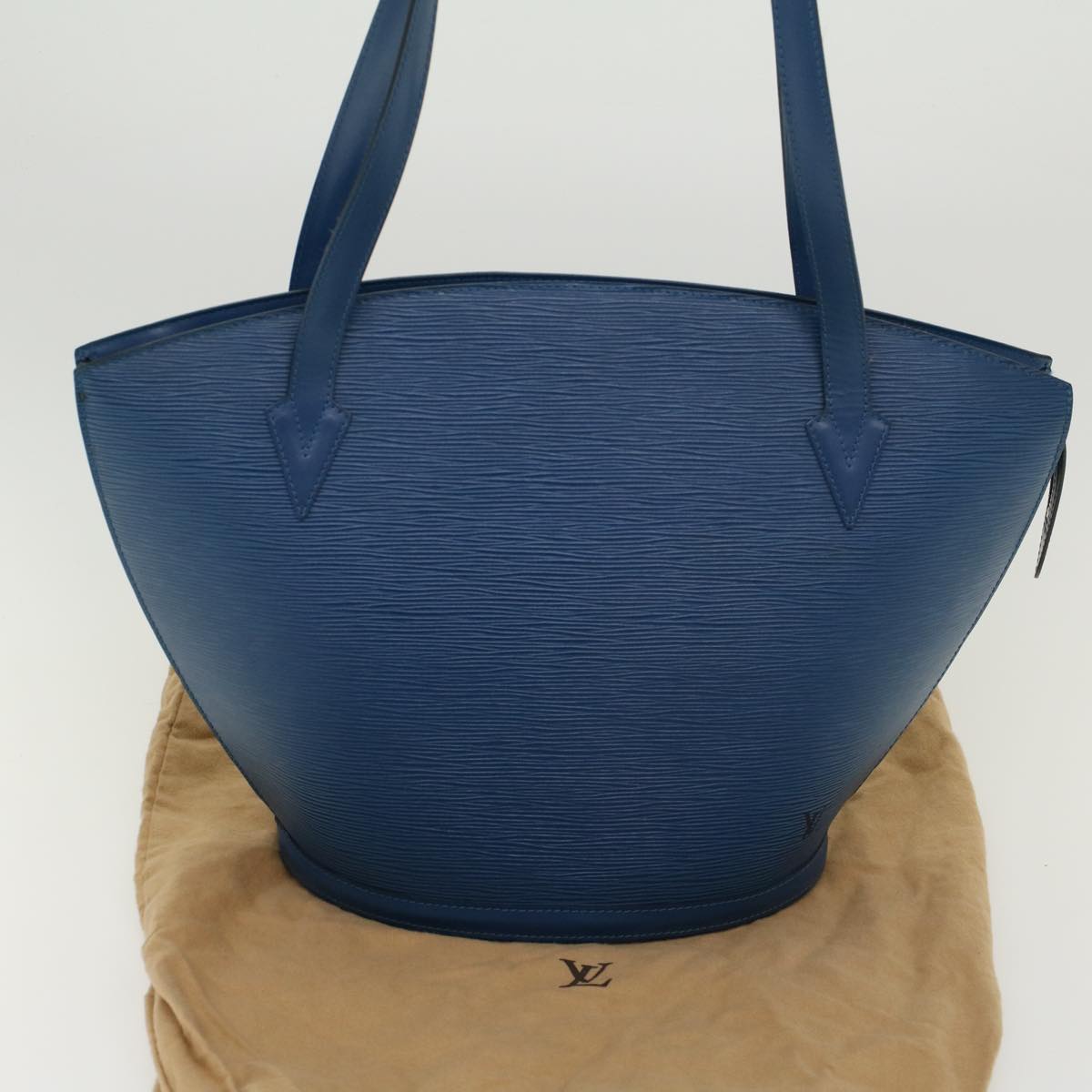 LOUIS VUITTON Epi Saint Jacques Shopping Shoulder Bag Blue M52275 LV Auth 44650