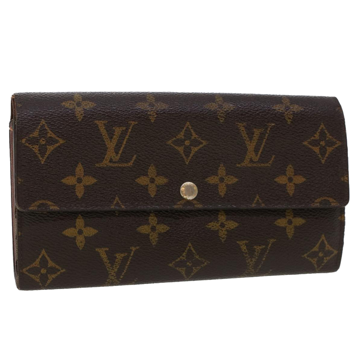 LOUIS VUITTON Monogram Portefeuille Sarah Long Wallet M60531 LV Auth 44653