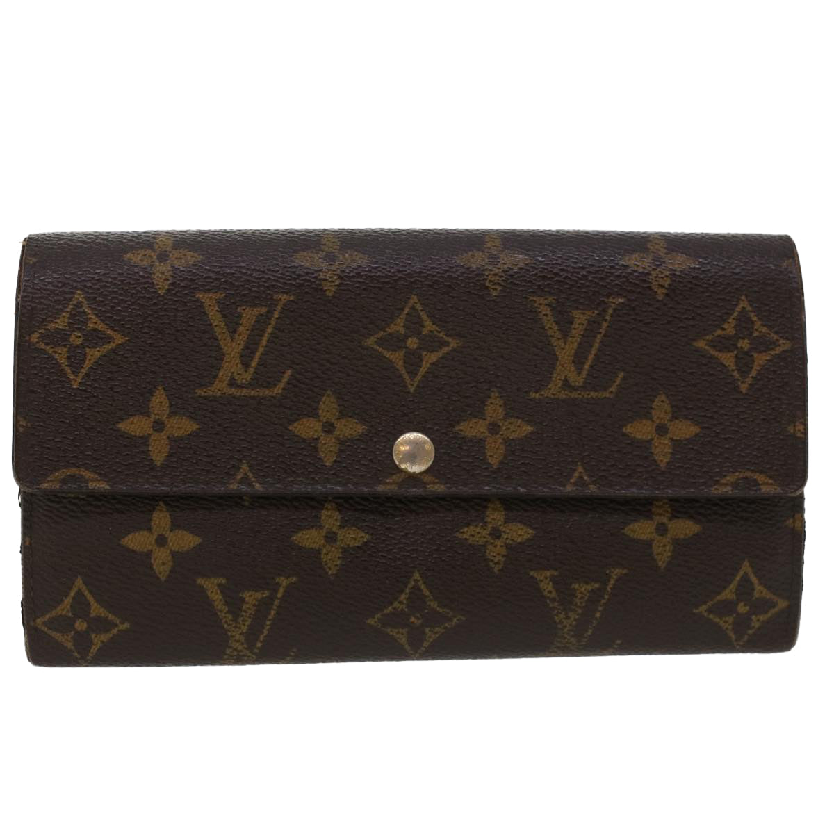 LOUIS VUITTON Monogram Portefeuille Sarah Long Wallet M60531 LV Auth 44653