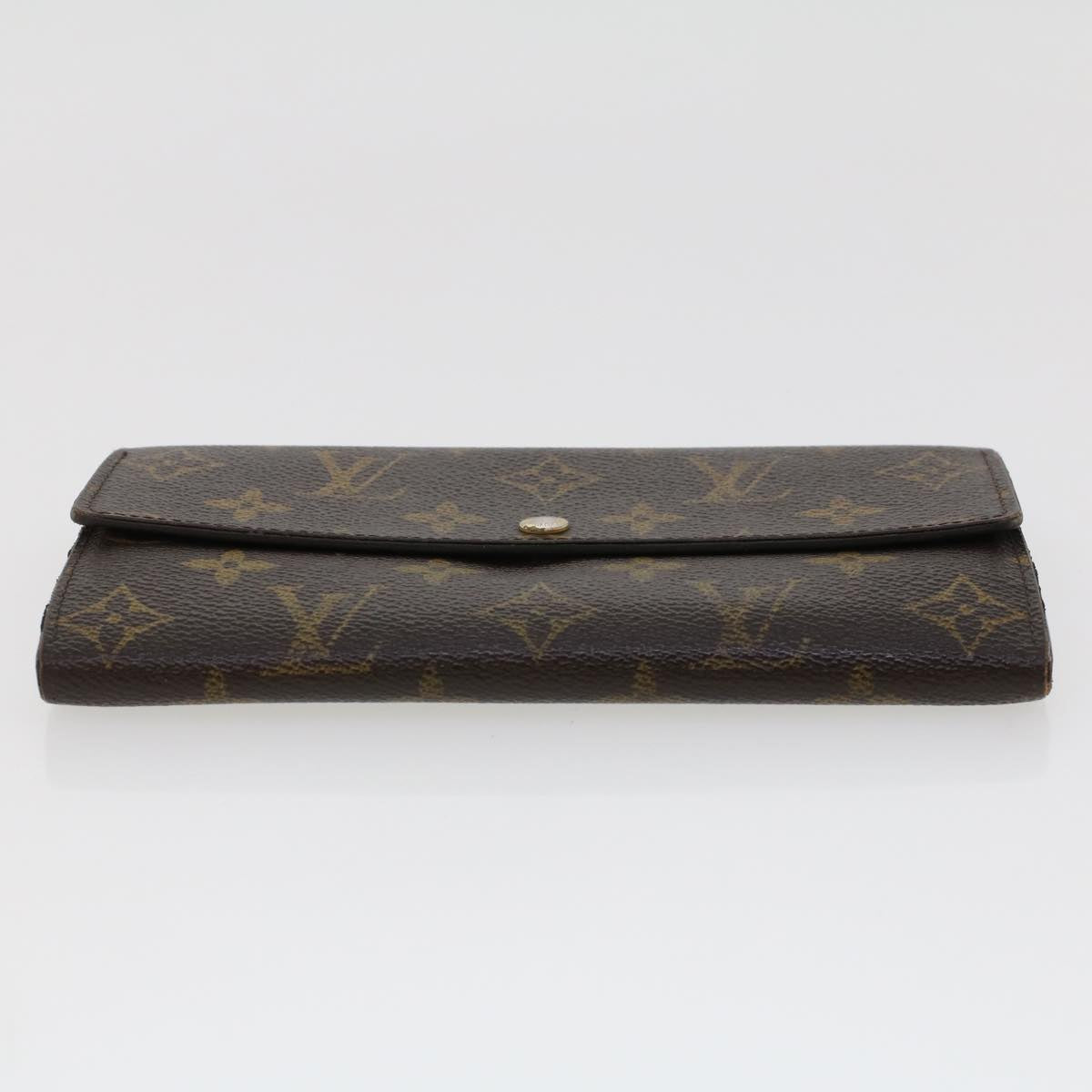 LOUIS VUITTON Monogram Portefeuille Sarah Long Wallet M60531 LV Auth 44653