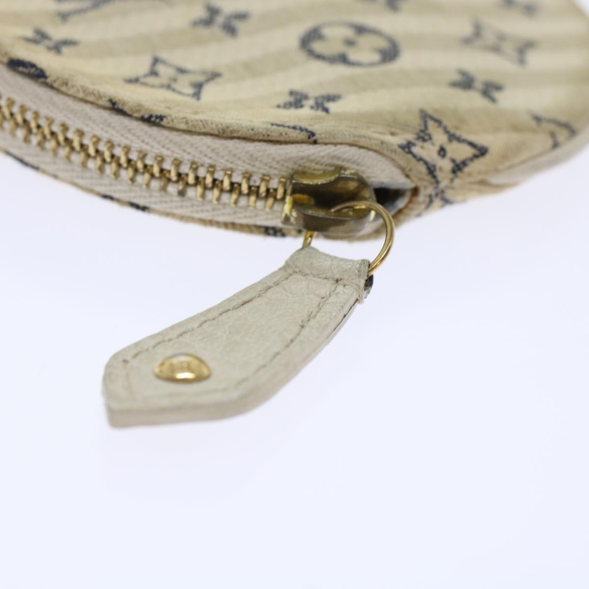 LOUIS VUITTON Monogram Mini Lin Porte Monnaie Round Coin Purse M95498 Auth 44659