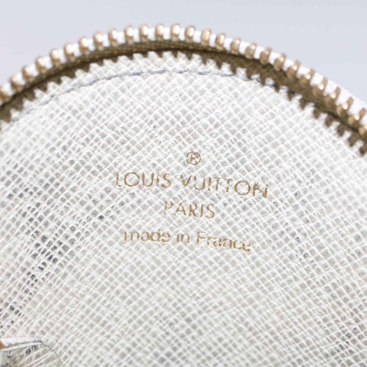 LOUIS VUITTON Monogram Mini Lin Porte Monnaie Round Coin Purse M95498 Auth 44659