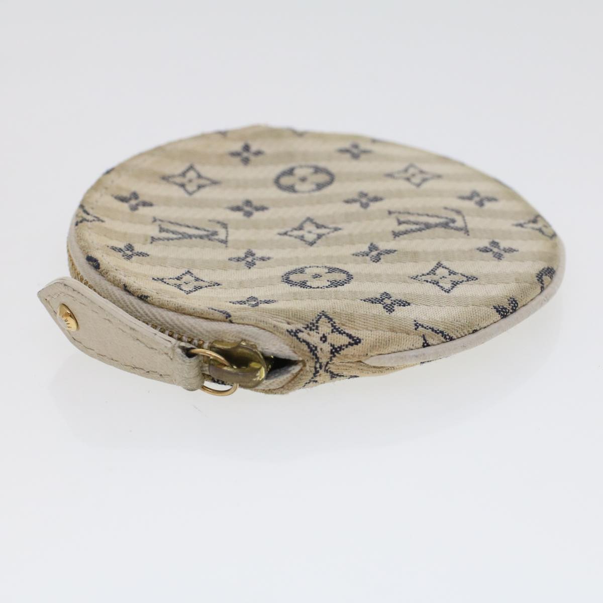 LOUIS VUITTON Monogram Mini Lin Porte Monnaie Round Coin Purse M95498 Auth 44659