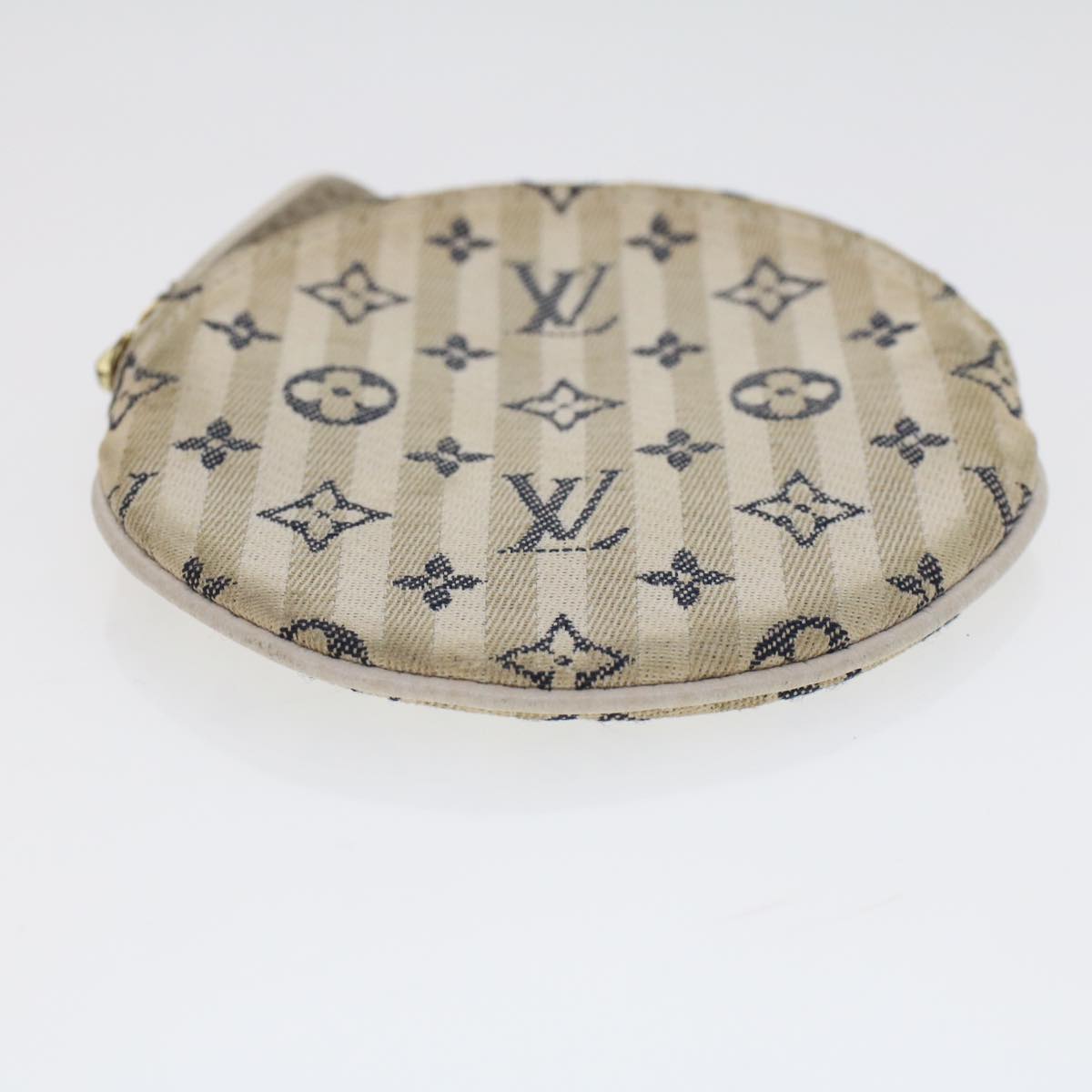 LOUIS VUITTON Monogram Mini Lin Porte Monnaie Round Coin Purse M95498 Auth 44659