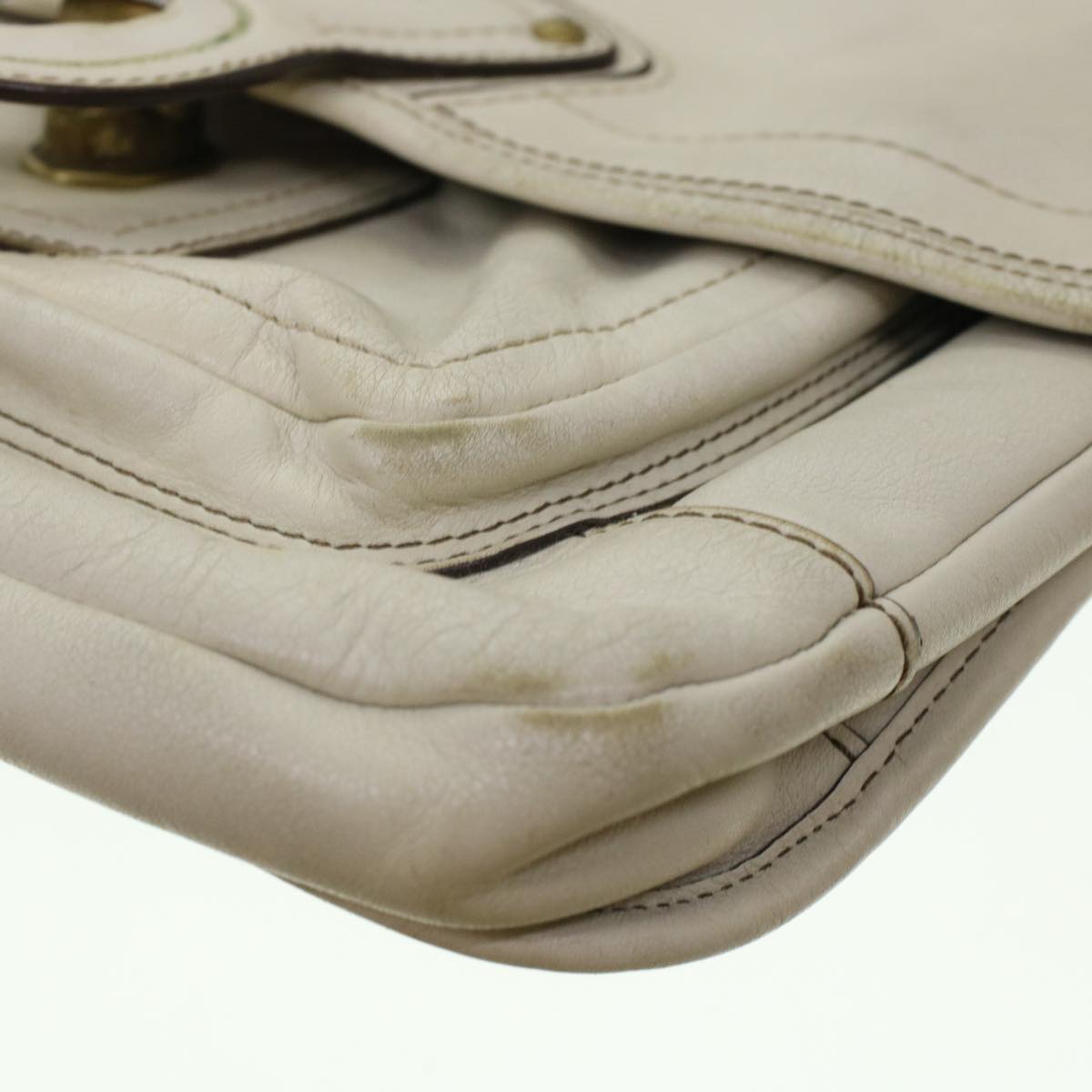 Coach Signature Shoulder Bag Canvas Leather 3Set Beige Brown Auth 44692