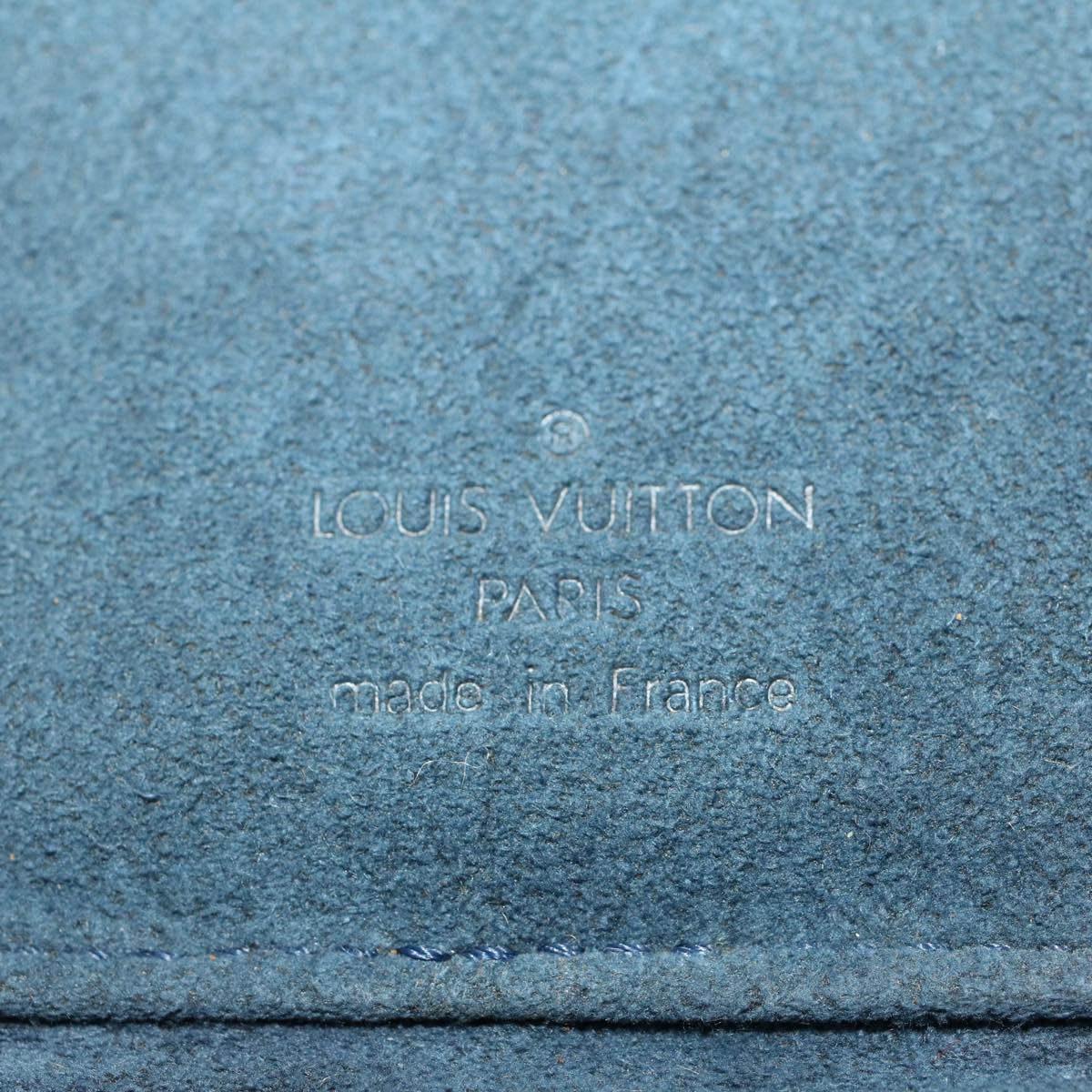 LOUIS VUITTON Epi Ecrin Bijoux 12 Jewelry Case Blue M48207 LV Auth 44775