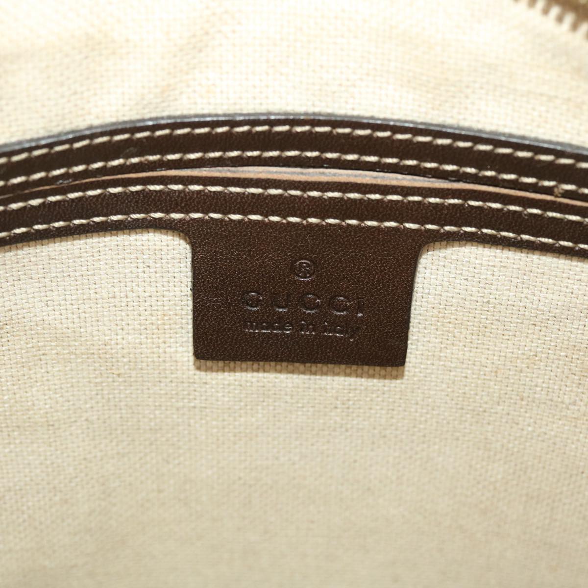 GUCCI GG Canvas Shoulder Bag PVC Leather Beige 295257 Auth 44808