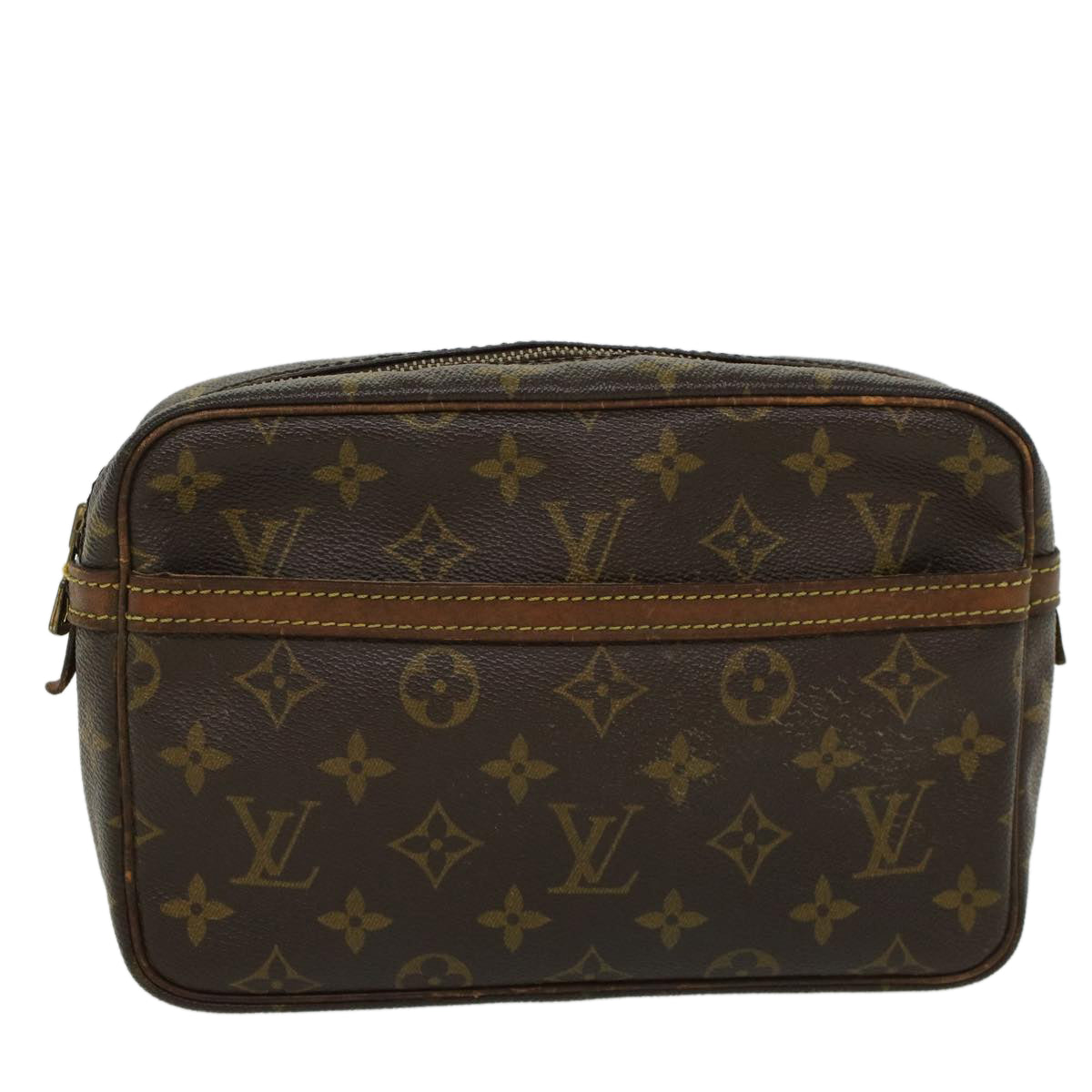 LOUIS VUITTON Monogram Compiegne 23 Clutch Bag M51847 LV Auth 44832