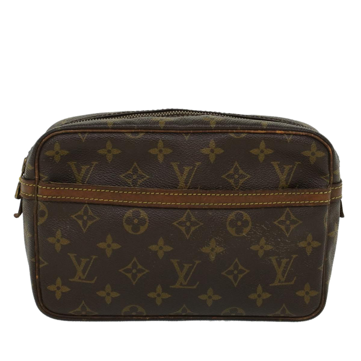 LOUIS VUITTON Monogram Compiegne 23 Clutch Bag M51847 LV Auth 44832