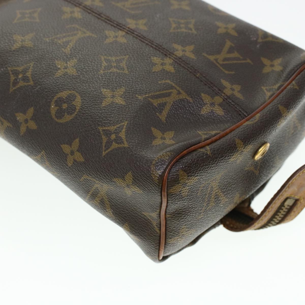 LOUIS VUITTON Monogram Trousse Patte Pression Cosmetic Pouch M47636 Auth 44836