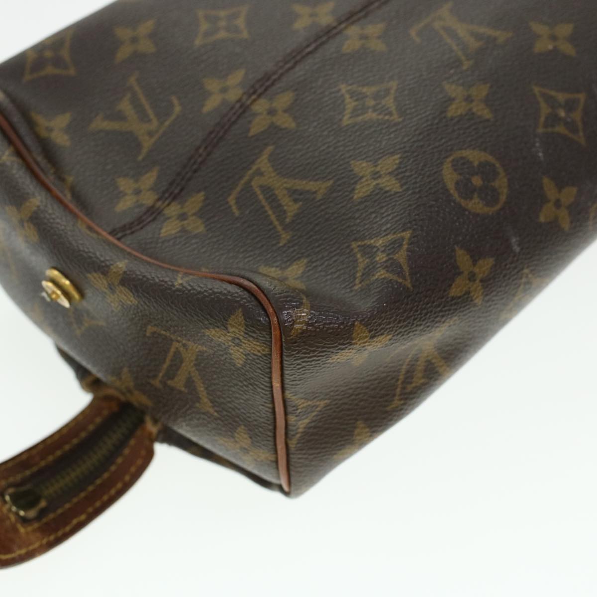 LOUIS VUITTON Monogram Trousse Patte Pression Cosmetic Pouch M47636 Auth 44836