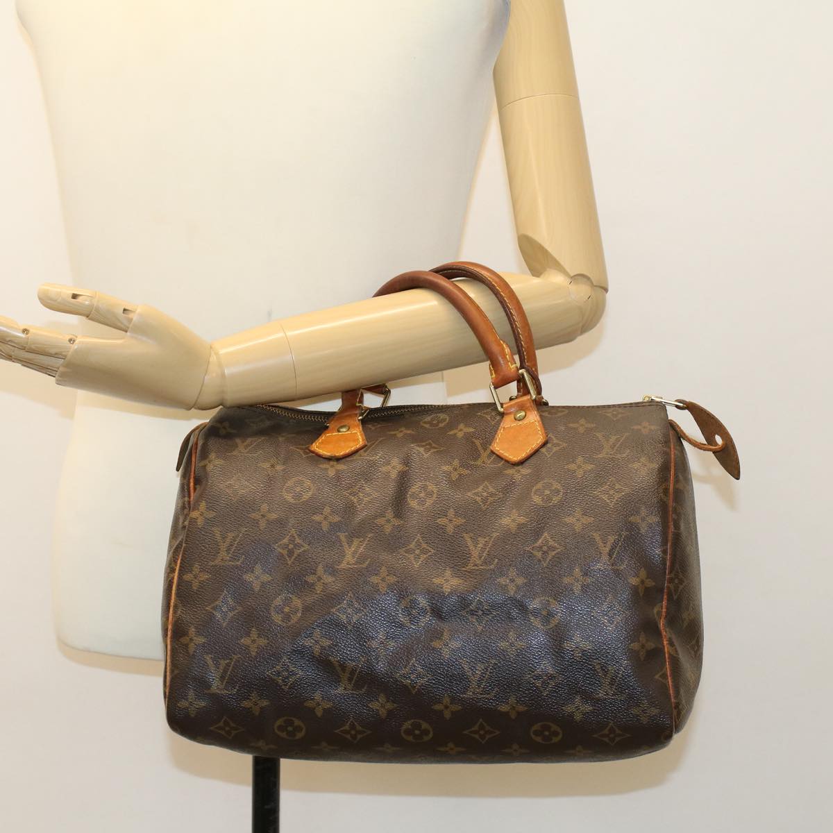 LOUIS VUITTON Monogram Speedy 30 Hand Bag M41526 LV Auth 44873