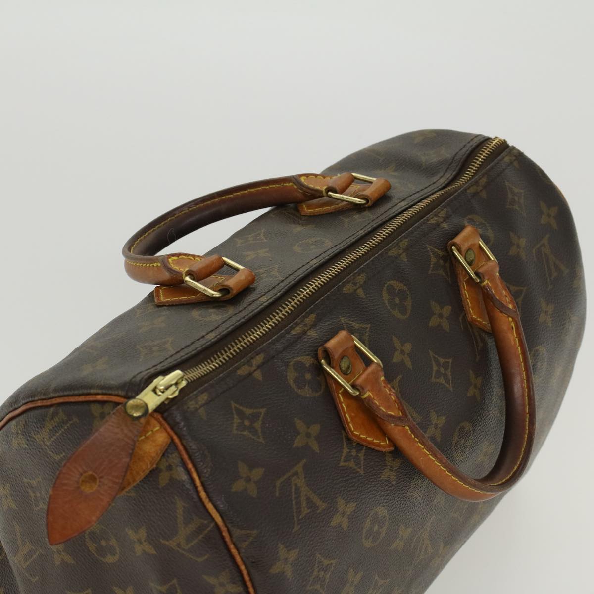 LOUIS VUITTON Monogram Speedy 30 Hand Bag M41526 LV Auth 44873