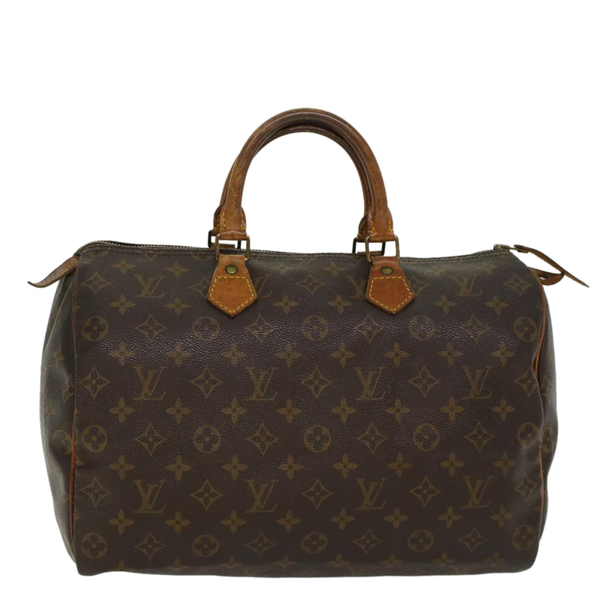 LOUIS VUITTON Monogram Speedy 35 Hand Bag M41524 LV Auth 44874