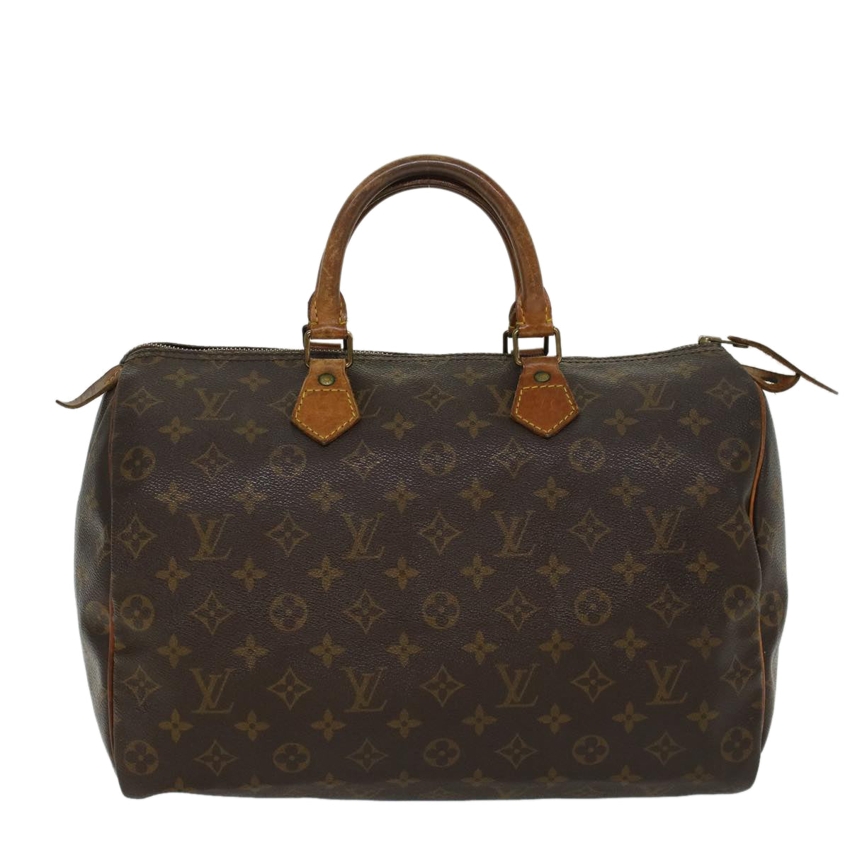 LOUIS VUITTON Monogram Speedy 35 Hand Bag M41524 LV Auth 44874