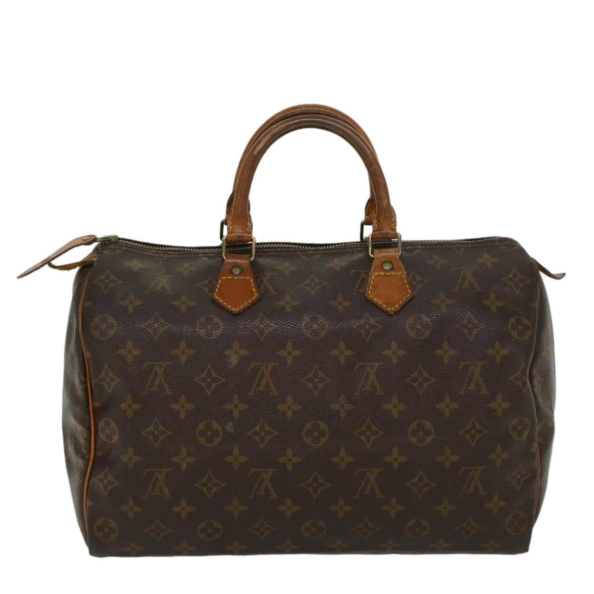 LOUIS VUITTON Monogram Speedy 35 Hand Bag M41524 LV Auth 44874