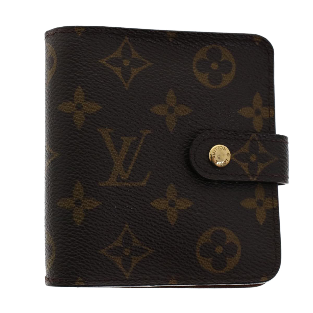 LOUIS VUITTON Monogram Compact Zip Wallet M61667 LV Auth 44908