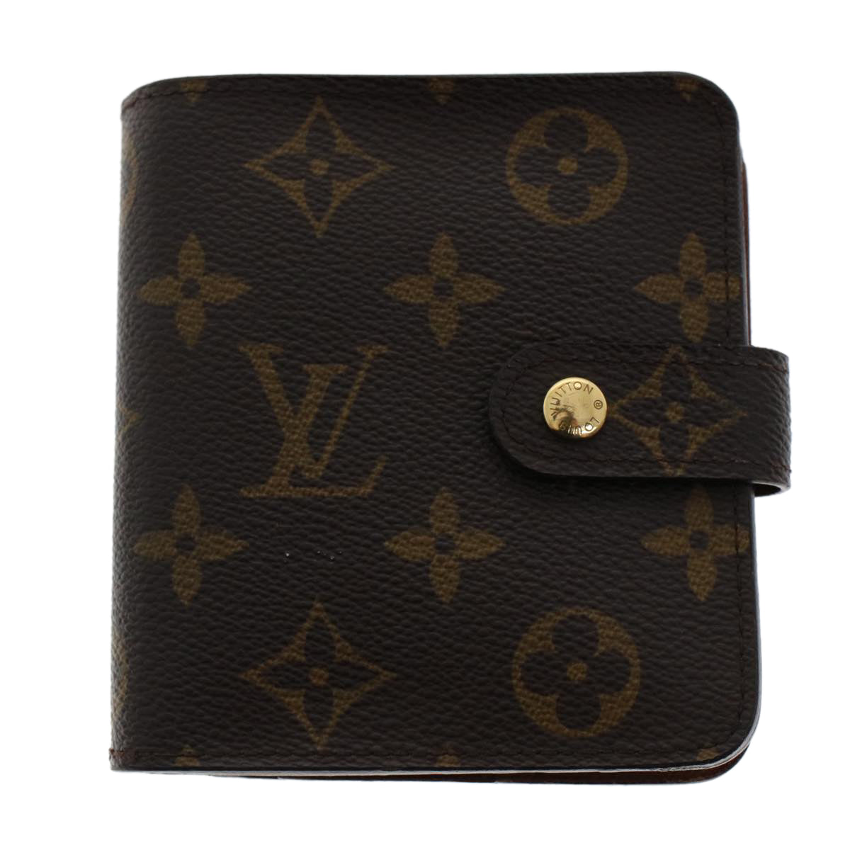 LOUIS VUITTON Monogram Compact Zip Wallet M61667 LV Auth 44908