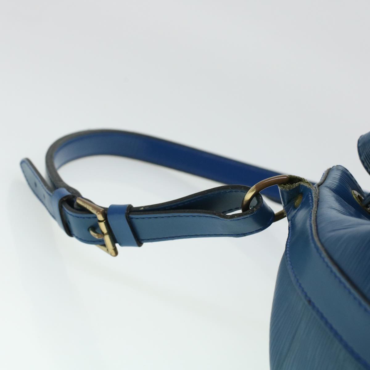 LOUIS VUITTON Epi Petit Noe Shoulder Bag Blue M44105 LV Auth 44931