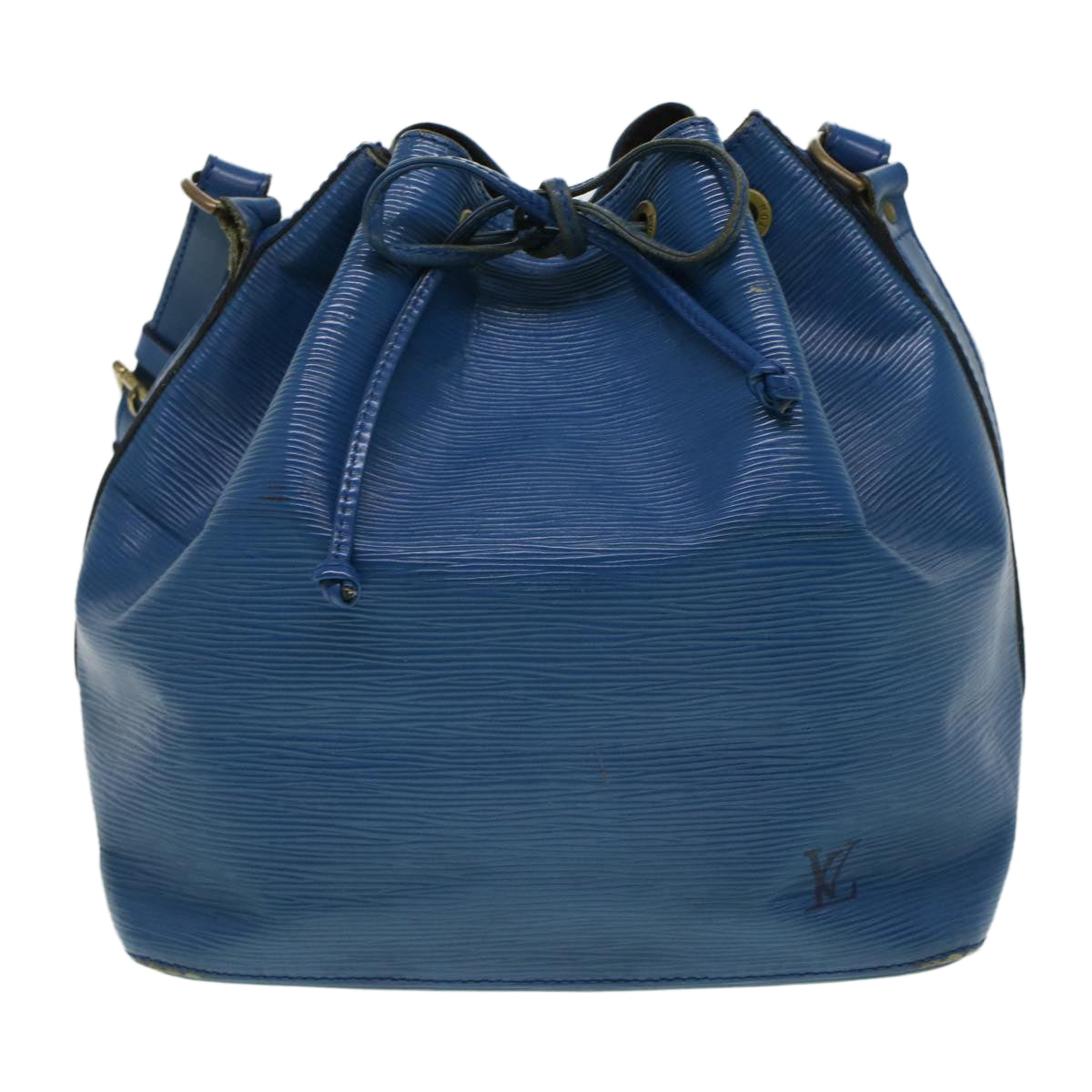 LOUIS VUITTON Epi Petit Noe Shoulder Bag Blue M44105 LV Auth 44931