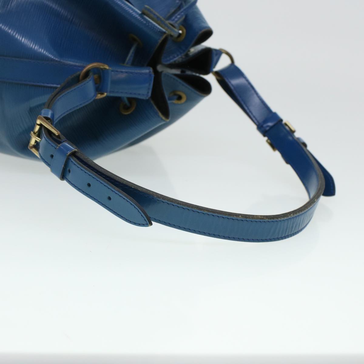 LOUIS VUITTON Epi Petit Noe Shoulder Bag Blue M44105 LV Auth 44931